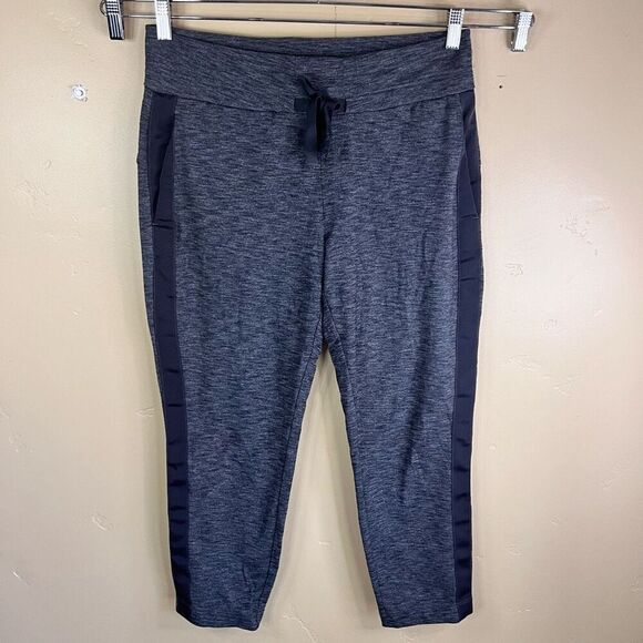 Athleta Womens Metro Downtown Black Gray Joggers Size Medium Athleisure Stretch‎ - Picture 1 of 7
